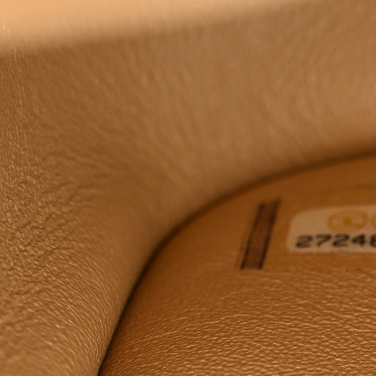 Caviar Quilted Jumbo Double Flap Light Beige