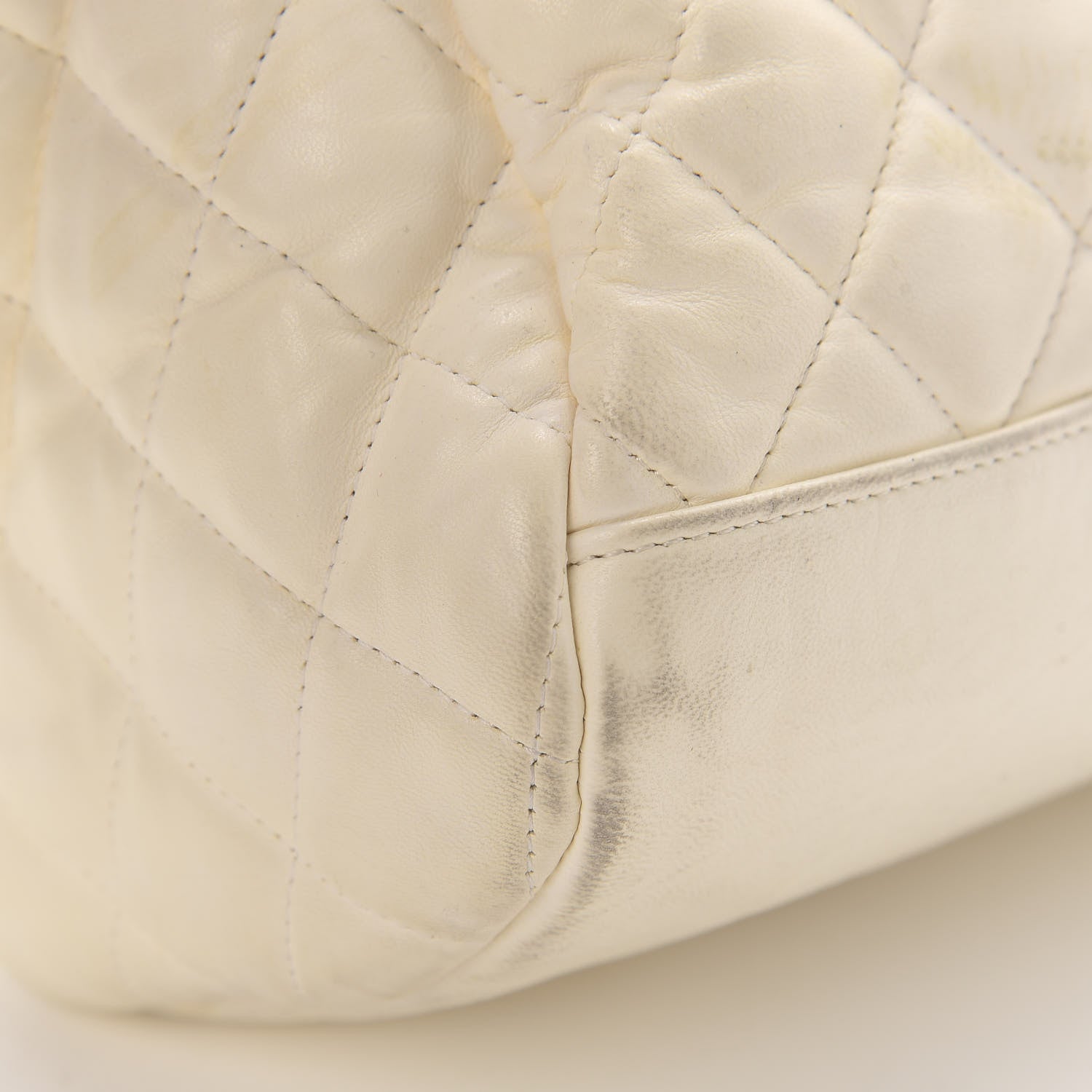 Chanel Lambskin Quilted Large Paris Moscou Red Square Bag Beige 10 of 18