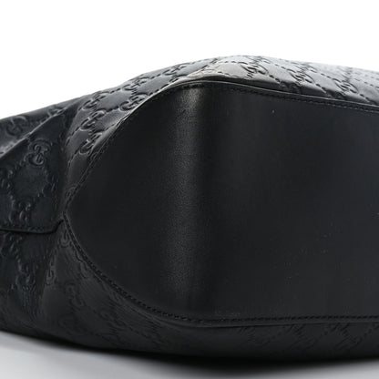 Gucci Guccissima Signature Large Linea A Hobo Black 8 of 9