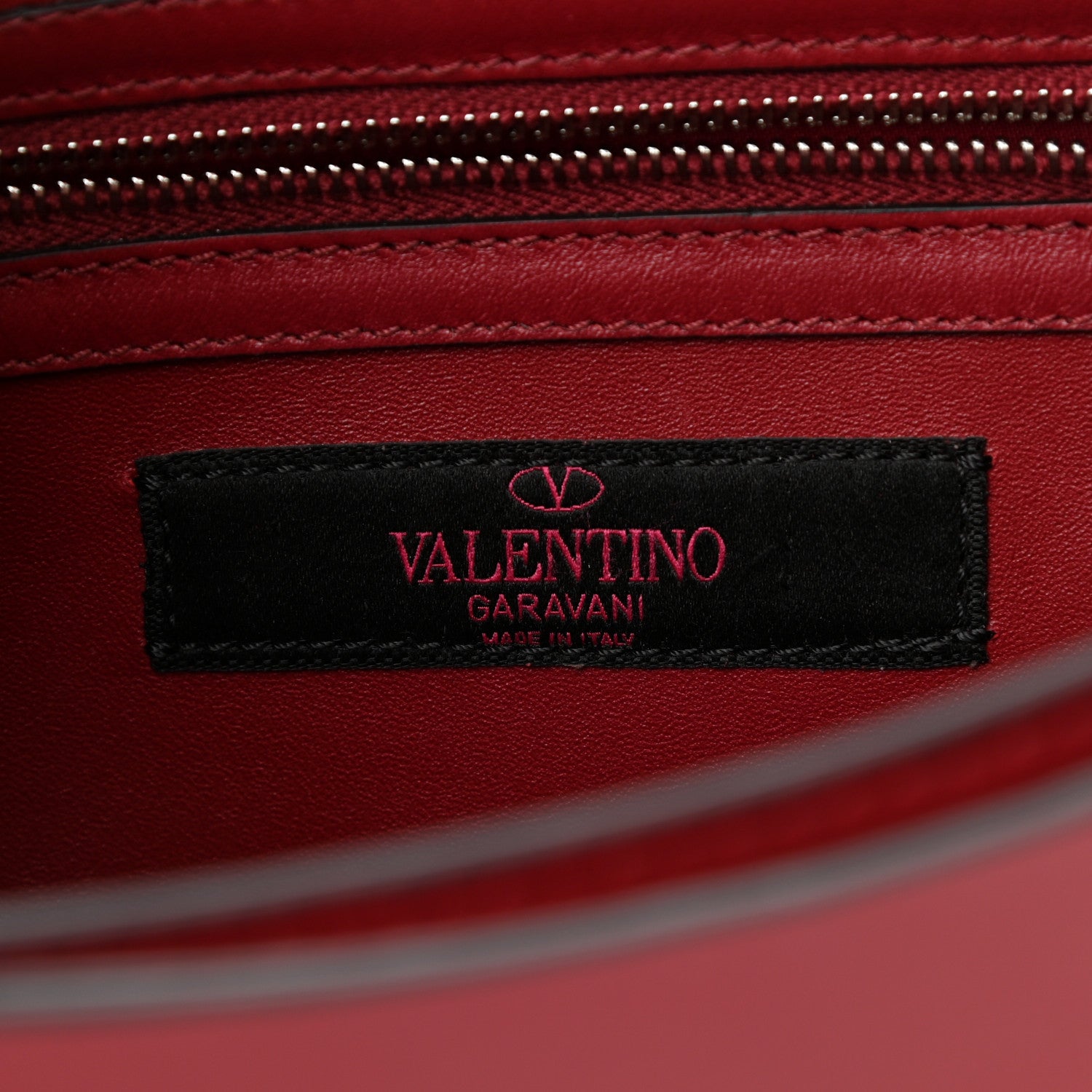 Valentino Garavani Vitello Loveblade Embellished Chain Flap Bag Rubino 5 of 7