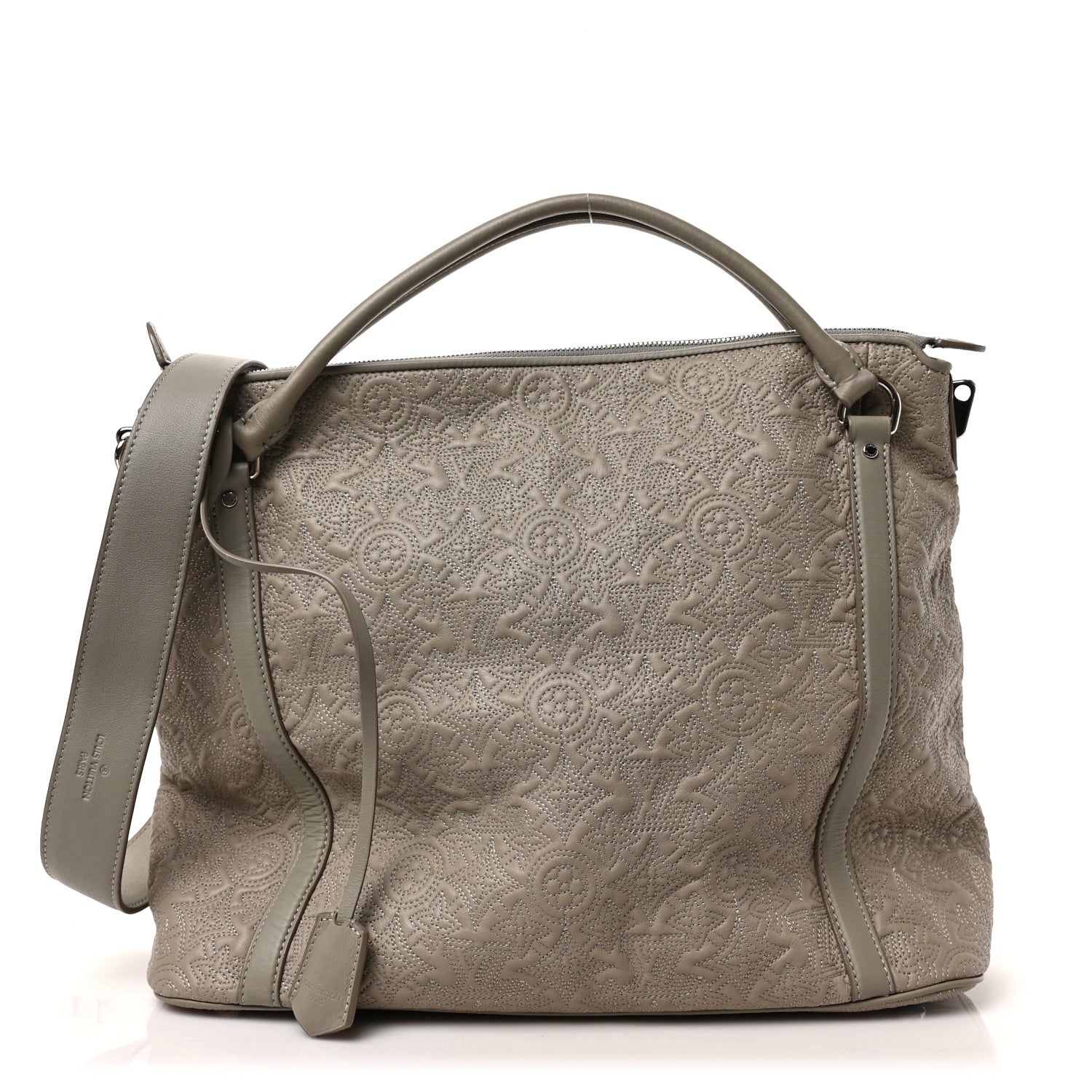 Louis Vuitton Monogram Lambskin Antheia Ixia MM Grey 1 of 8