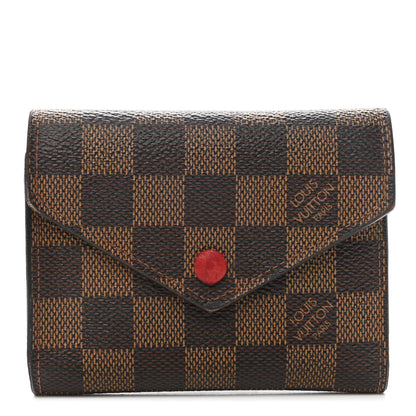 Louis Vuitton Damier Ebene Victorine Wallet Cherry 1 of 7