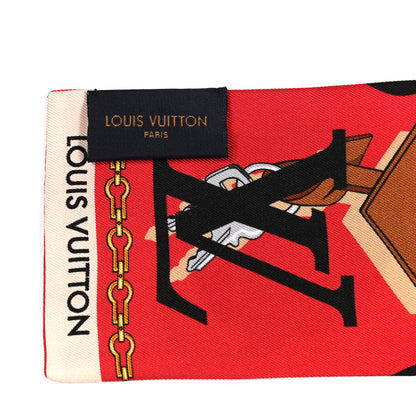 Louis Vuitton Silk Monogram Tribute To Bandeau Red 2 of 4