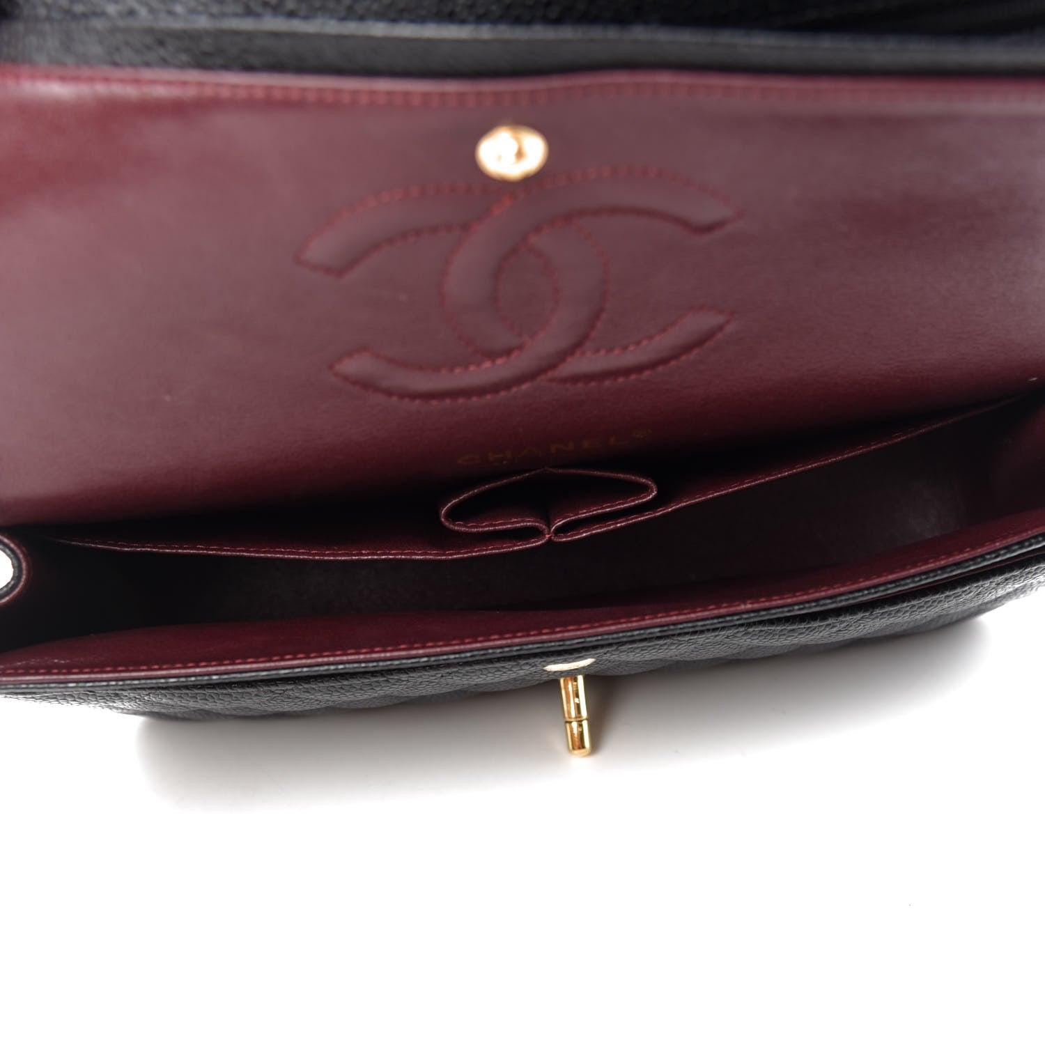 Chanel Caviar Quilted Medium Double Flap Black 5 of 12