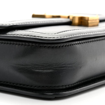 Saint Laurent Box Calfskin Monogram Medium Solferino Satchel Black 10 of 12