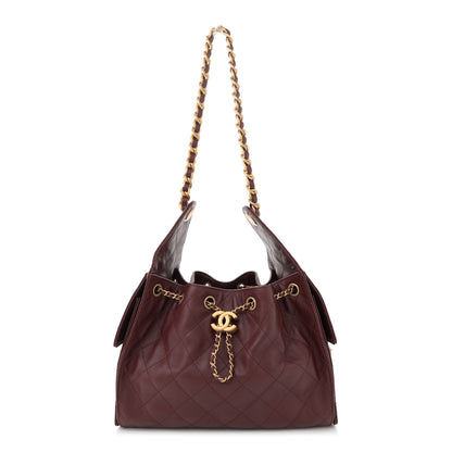 Chanel Caviar Quilted Small Chanel 25 Handbag Burgundy 1 of 11