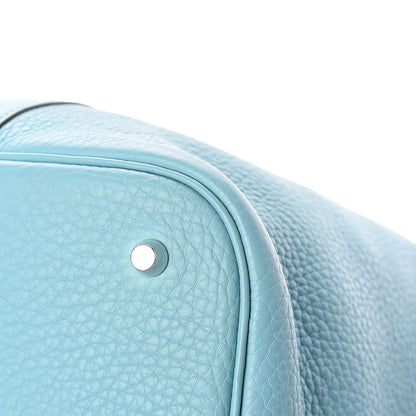 Hermes Taurillon Clemence Picotin 26 GM Bleu Atoll 11 of 11