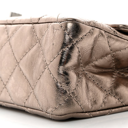 Chanel Metallic Aged Calfskin Quilted 2.55 Reissue 226 Flap Dark Silver 10 of 10