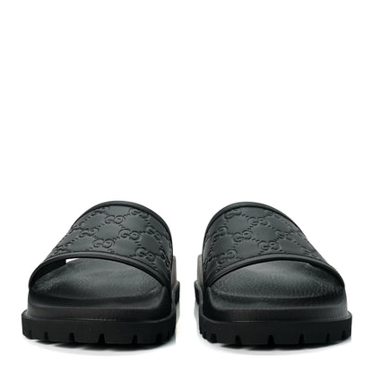 Gucci Guccissima Mens Lug Sole Slide Sandals 8 Black 3 of 8
