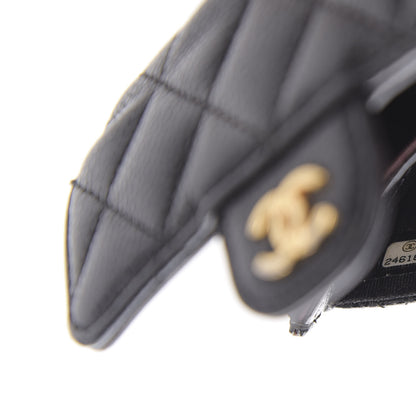 Chanel Caviar Quilted Flap Card Holder Black 7 of 8