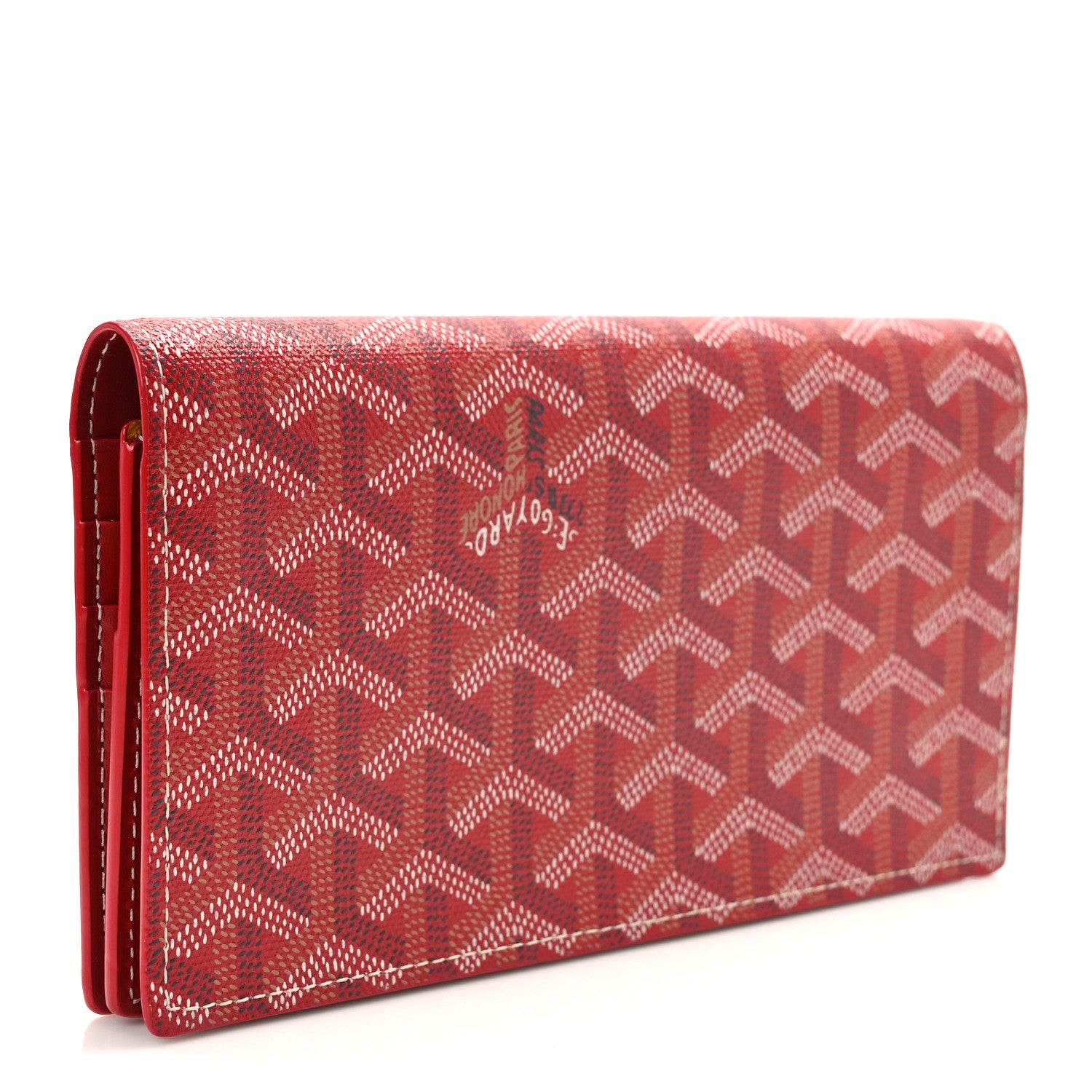 Goyard Goyardine Richelieu Wallet Red 3 of 9