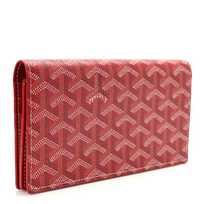 Goyard Goyardine Richelieu Wallet Red 3 of 9
