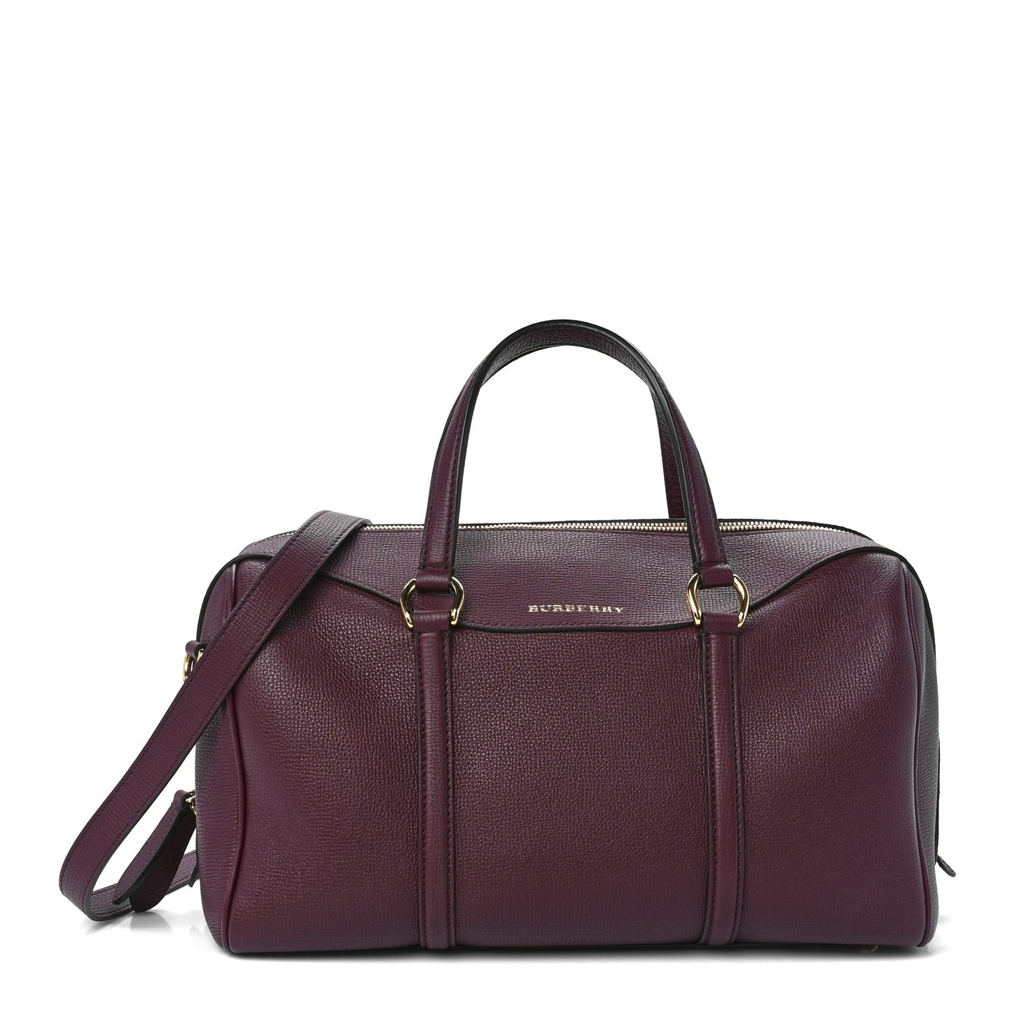 Derby Calfskin Medium Alchester Bowling Bag Mahogany Red