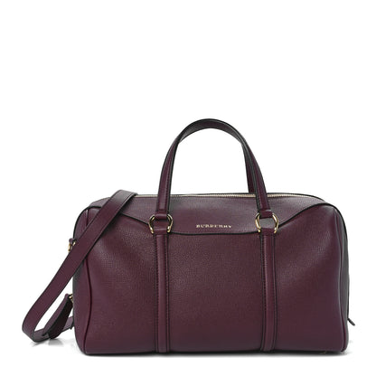 Burberry Derby Calfskin Medium Alchester Bowling Bag Mahogany Red 1 of 12