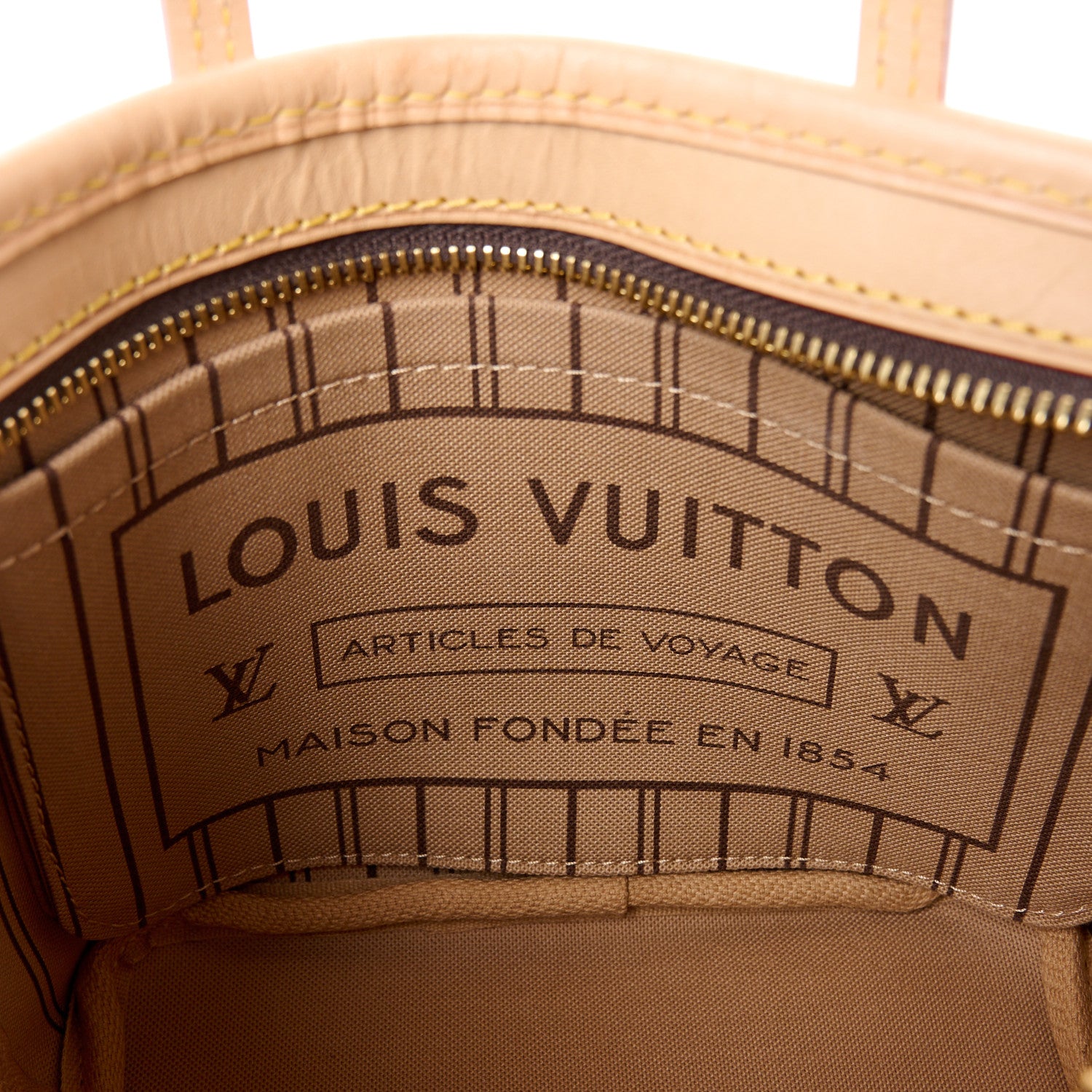 Louis Vuitton LOUIS VUITTON Monogram Neverfull BB Beige 6 of 12