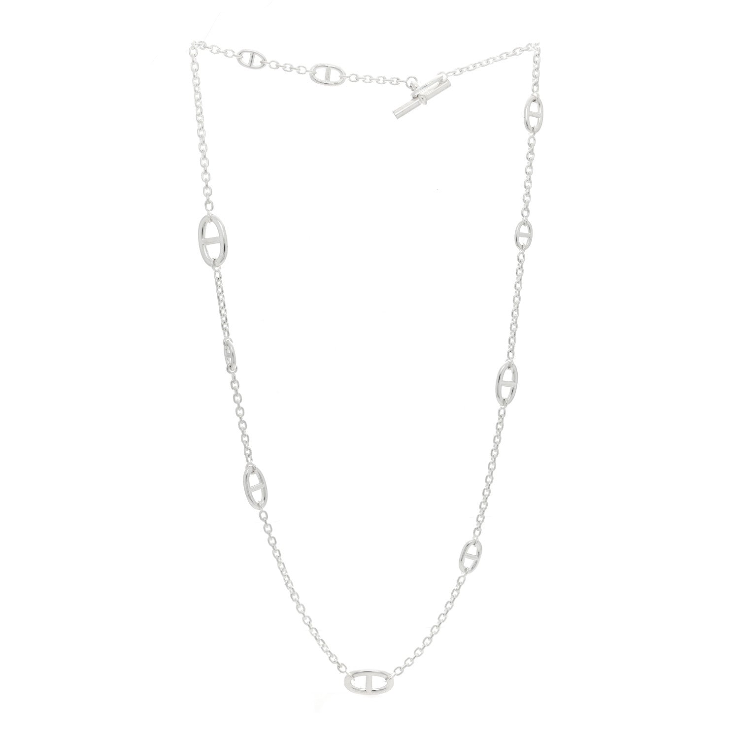 Hermes Sterling Silver Farandole Necklace 80 3 of 5