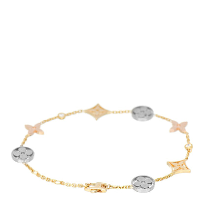 Louis Vuitton 18K Yellow White Pink Gold Diamond Idylle Blossom Bracelet 2 of 3