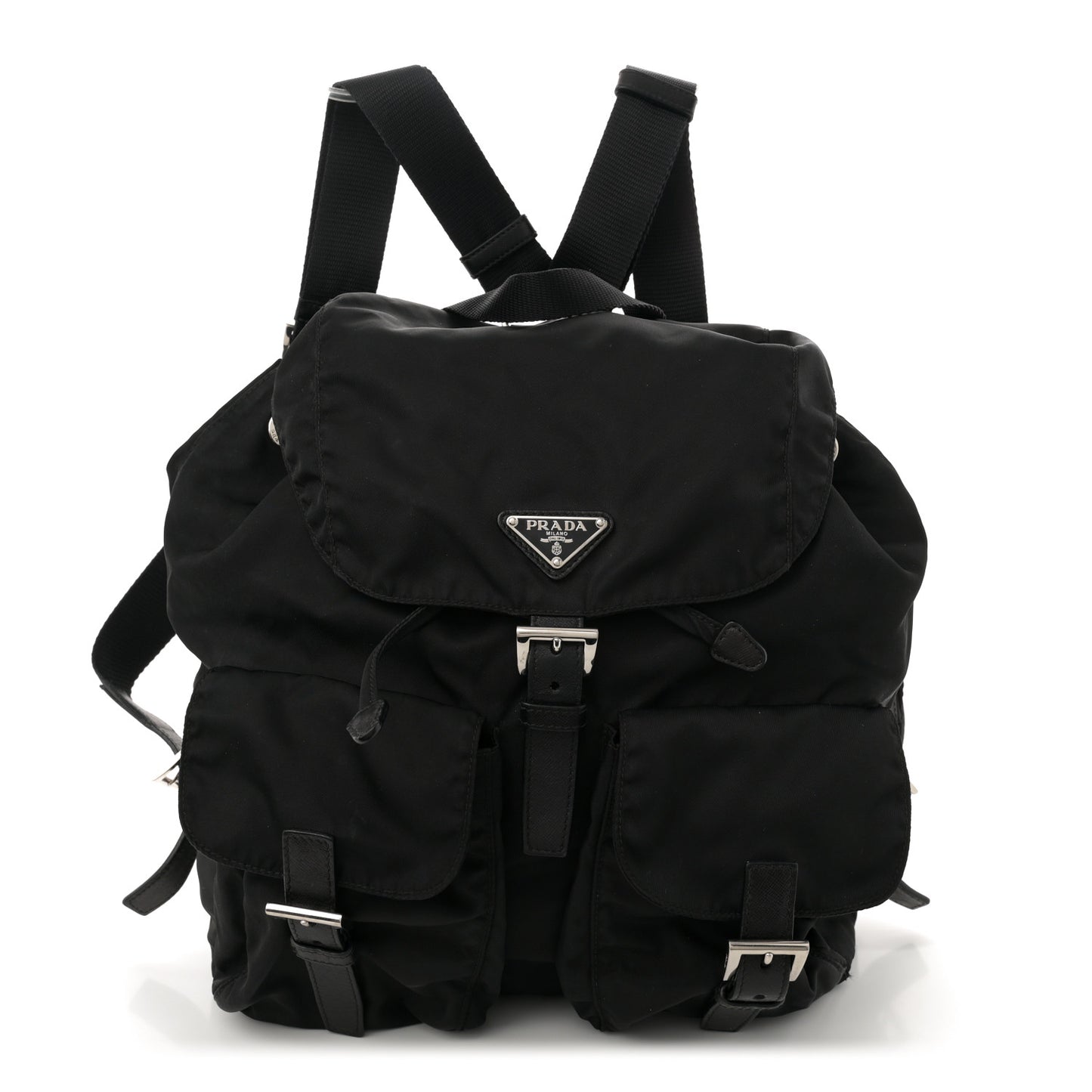 Nylon Vela Medium Backpack Black