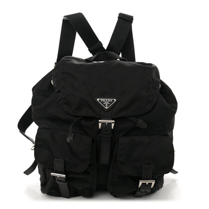 Prada Nylon Vela Medium Backpack Black 1 of 10