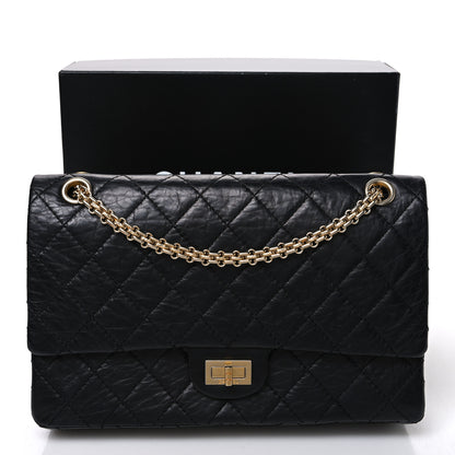 Chanel Aged Calfskin Quilted 50th Anniversary 2.55 Reissue 226 Flap Black 11 of 11