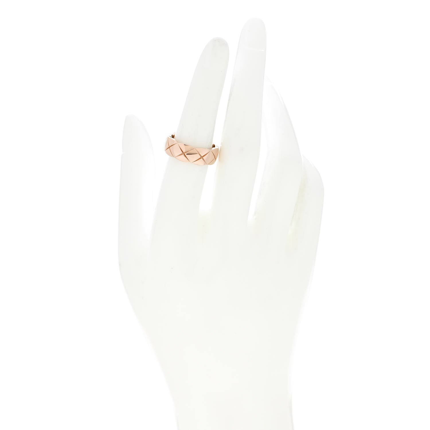 Chanel 18K Beige Gold Small Coco Crush Ring 53 6.5 2 of 6