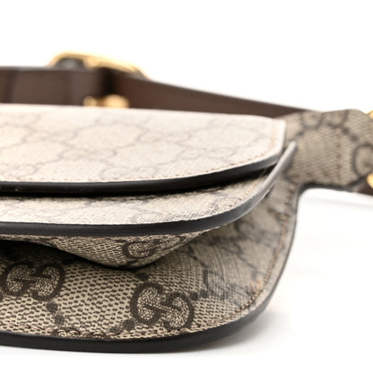 Gucci GG Supreme Monogram Textured Dollar Calfskin Blondie Belt Bag Beige Ebony New Acero 9 of 10
