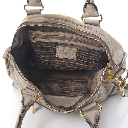 Prada Cervo Deerskin East West Top Handle Bag Pomice 6 of 28