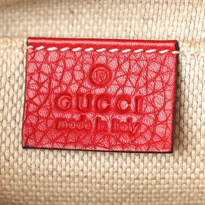 Gucci Pebbled Calfskin Small Soho Disco Bag Tabasco Red 6 of 10