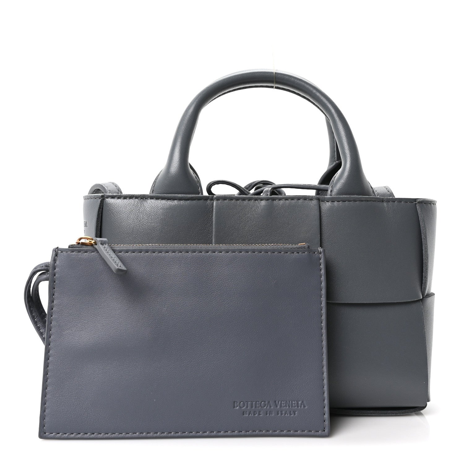 小物 BOTTEGA VENETA Bottega Veneta Nappa Maxi Intrecciato Mini Arco Tote Thunder