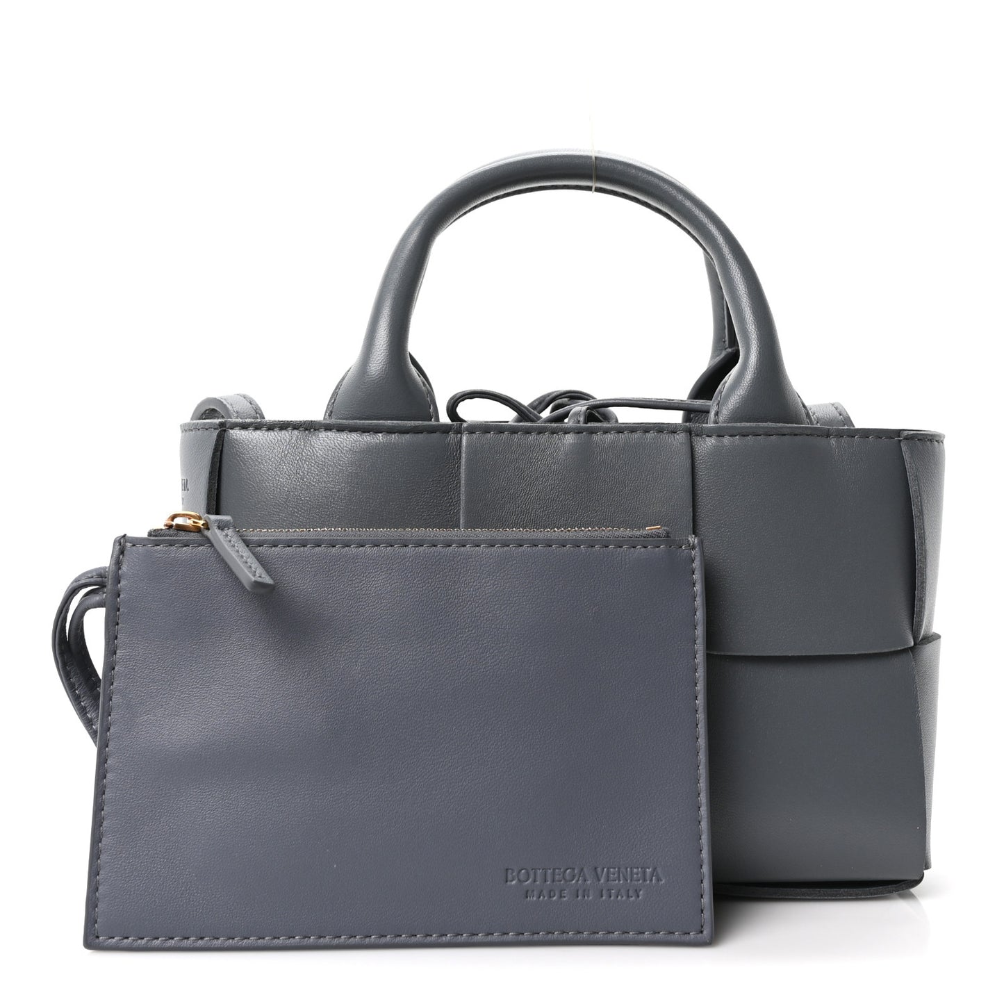 Nappa Maxi Intrecciato Mini Arco Tote Thunder