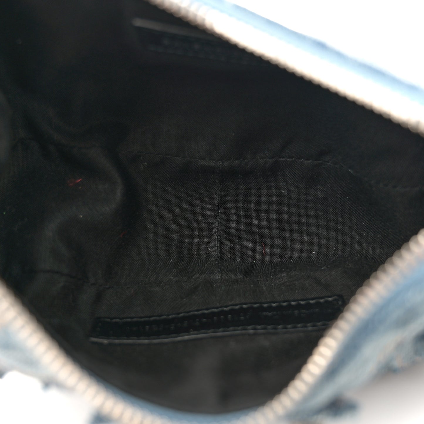 Denim BB Monogram Le Cagole Shoulder Bag XS Blue
