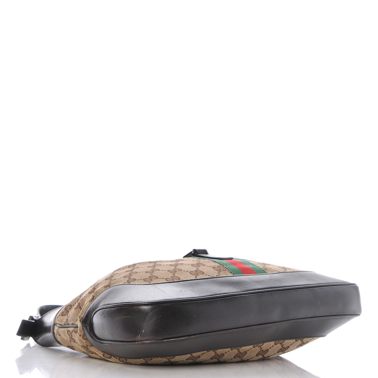 Gucci Monogram Web Jackie O Hobo Dark Brown 4 of 10