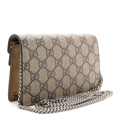 Gucci GG Supreme Monogram Super Mini Dionysus Shoulder Bag Taupe 3 of 11