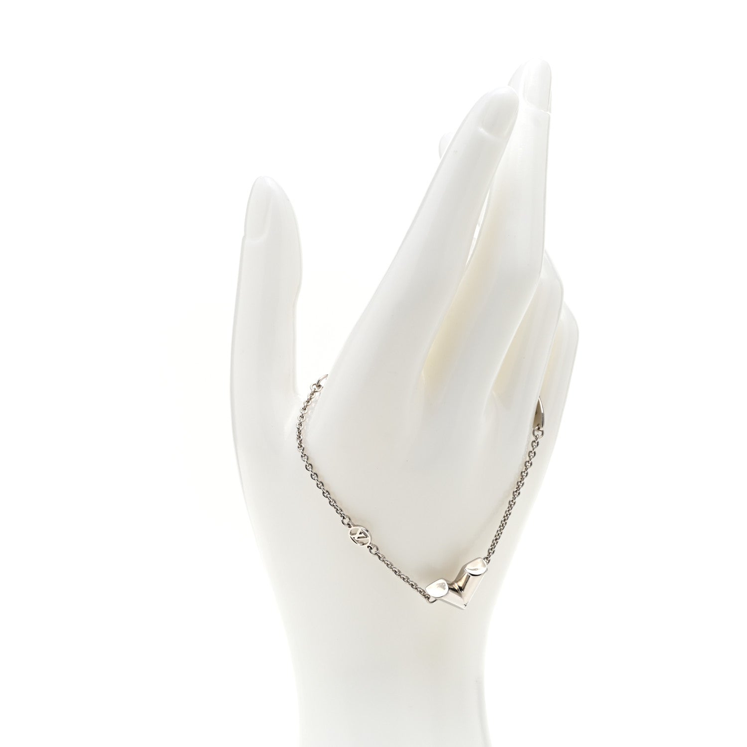 Louis Vuitton Essential V Supple Bracelet Silver 2 of 5