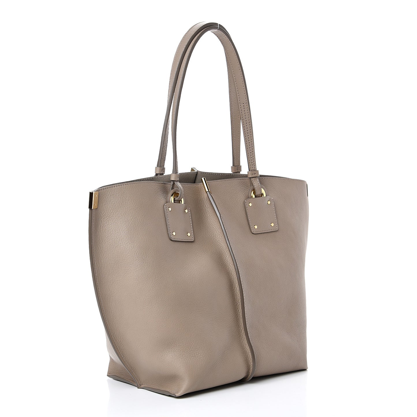 Smooth Calfskin Medium Vick Tote Motty Grey