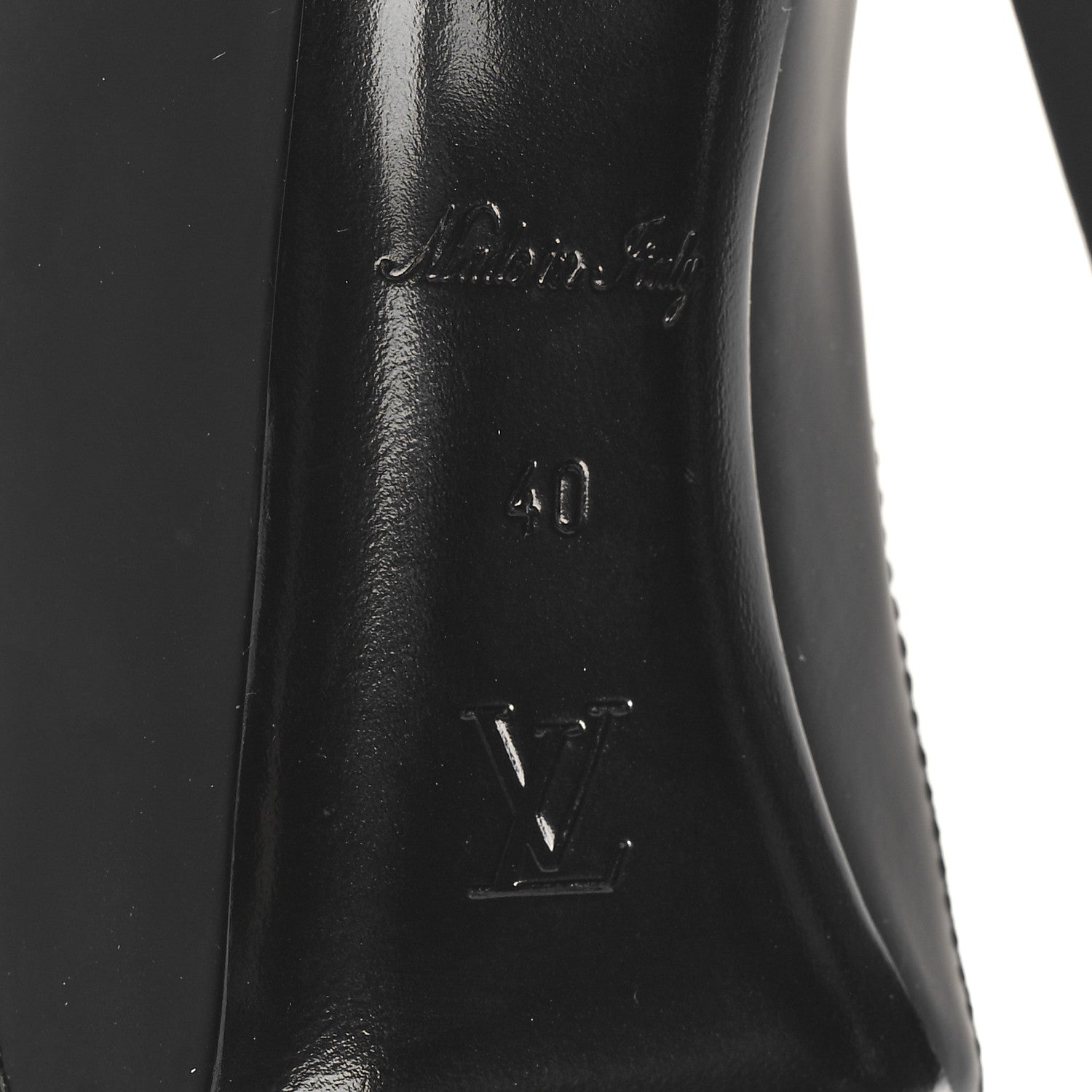 Louis Vuitton Calfskin Rubber Streamline Lace Up Pumps 40 Black White Pink 7 of 8