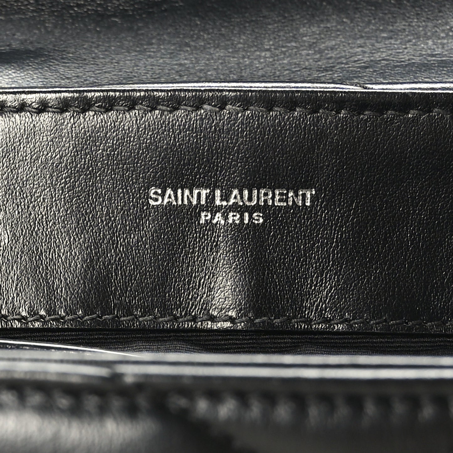 Calfskin Y Quilted Monogram Small Loulou Chain Satchel Black