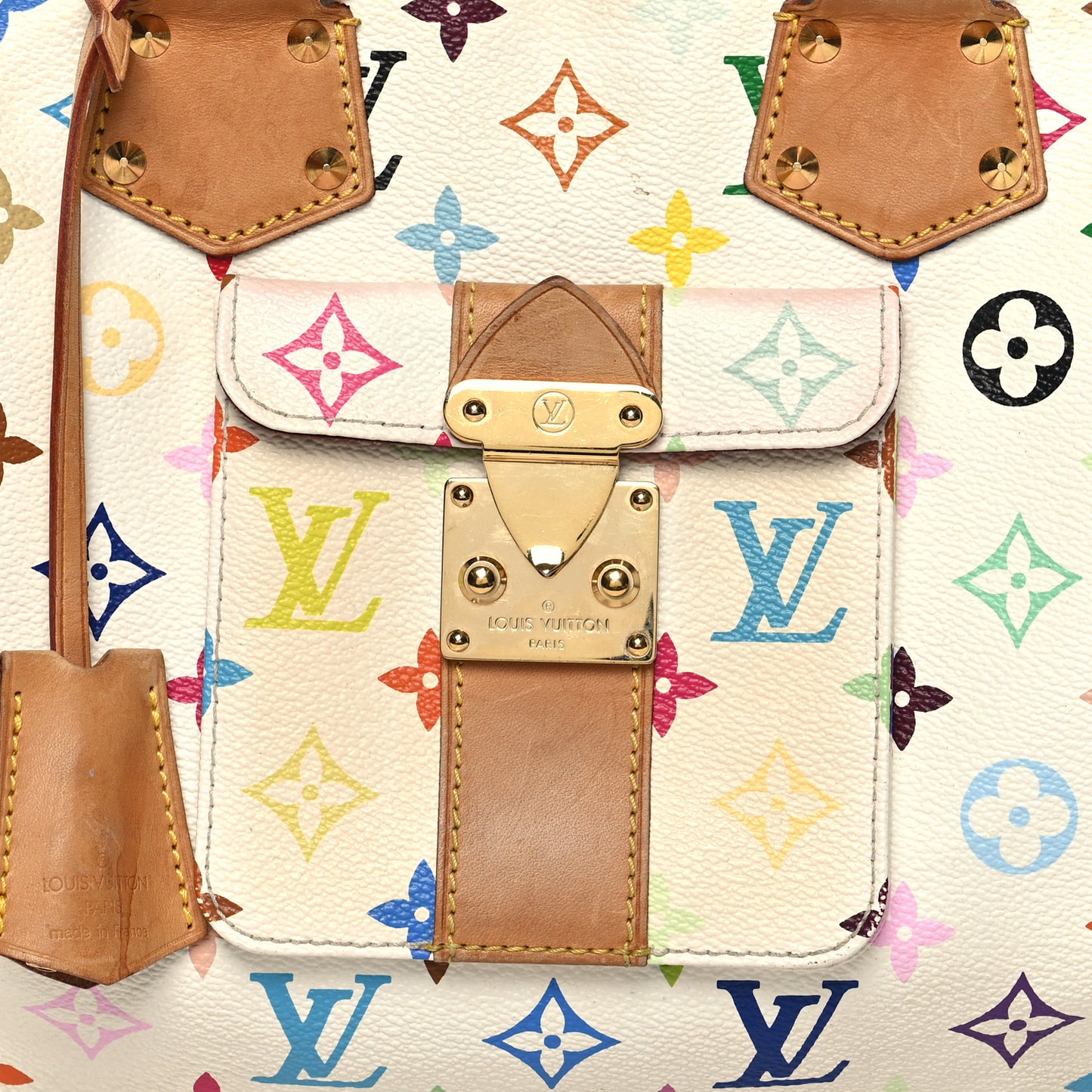 Monogram Multicolor Speedy 30 White