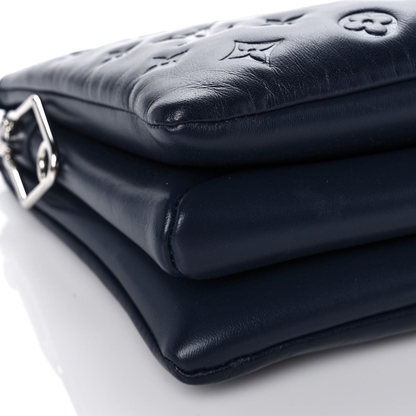 Lambskin Embossed Monogram Coussin PM Navy