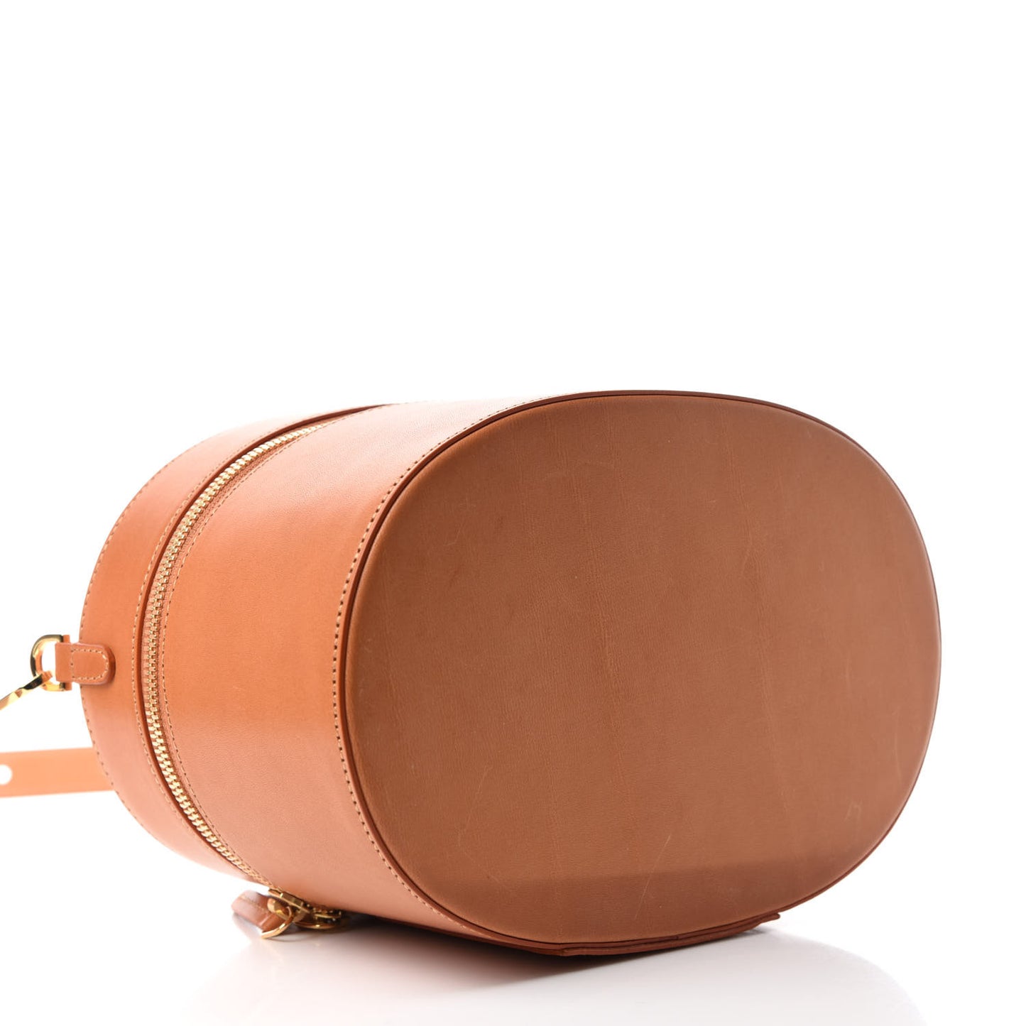 Calfskin Train Case Crossbody Cammello