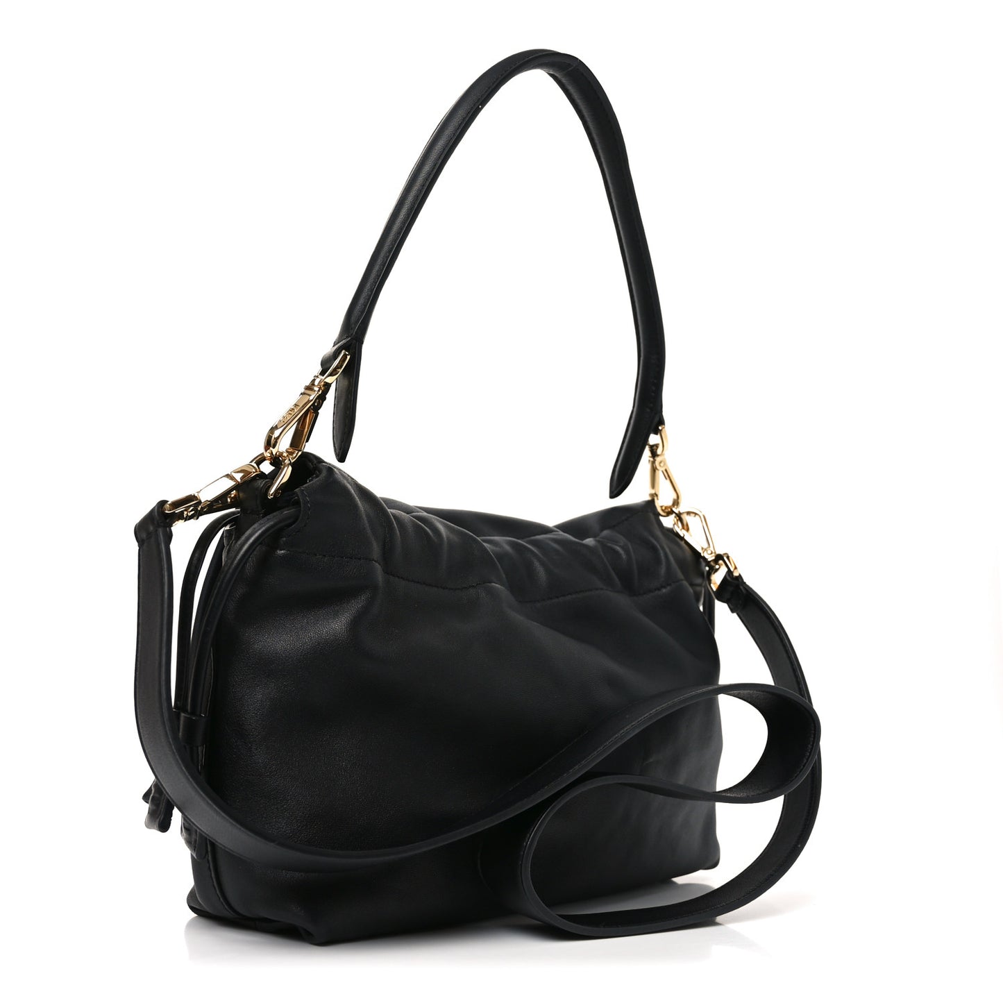 Nappa Medium Mamma Baguette Black