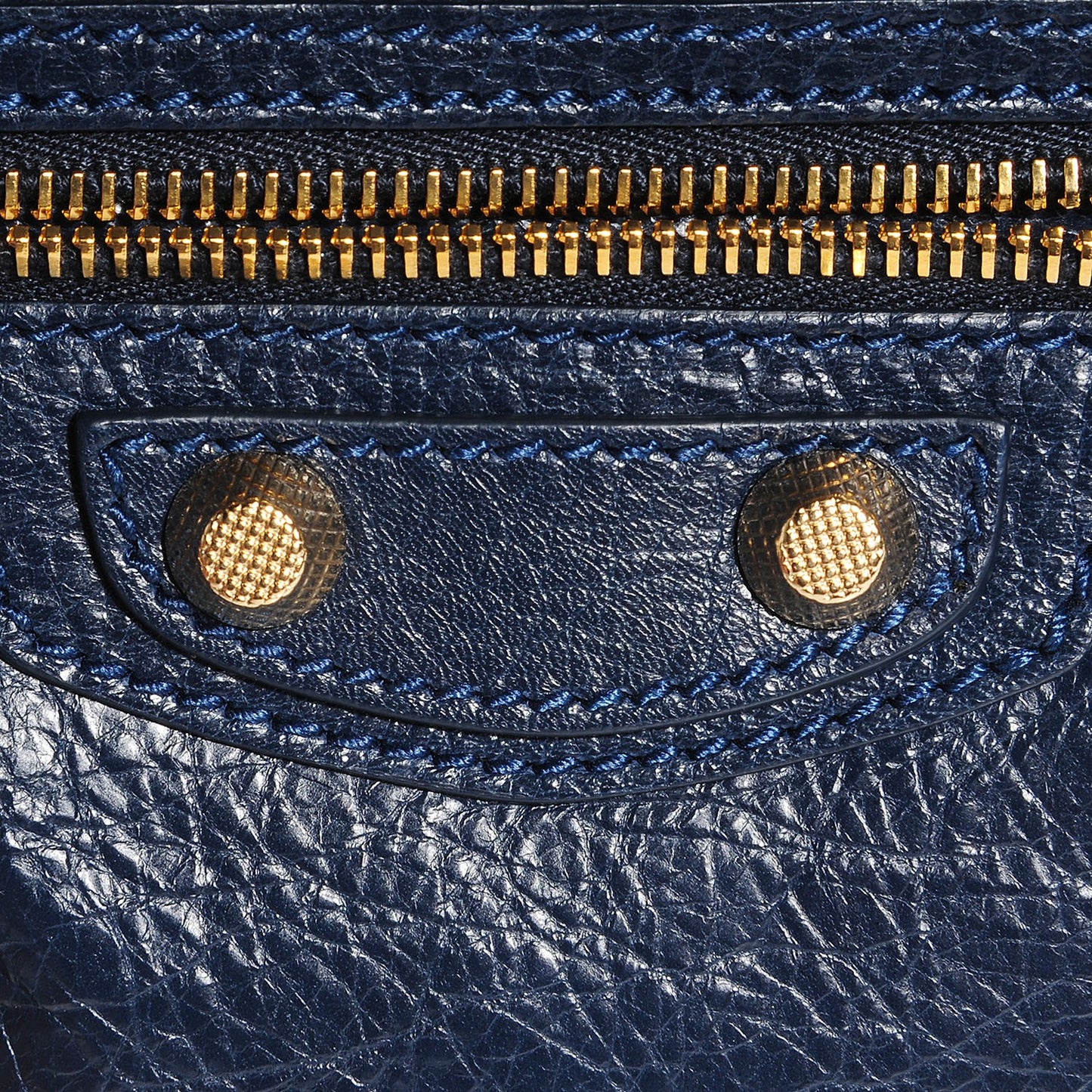 Agneau Giant 12 Gold Hardware Hip Bleu Obscur