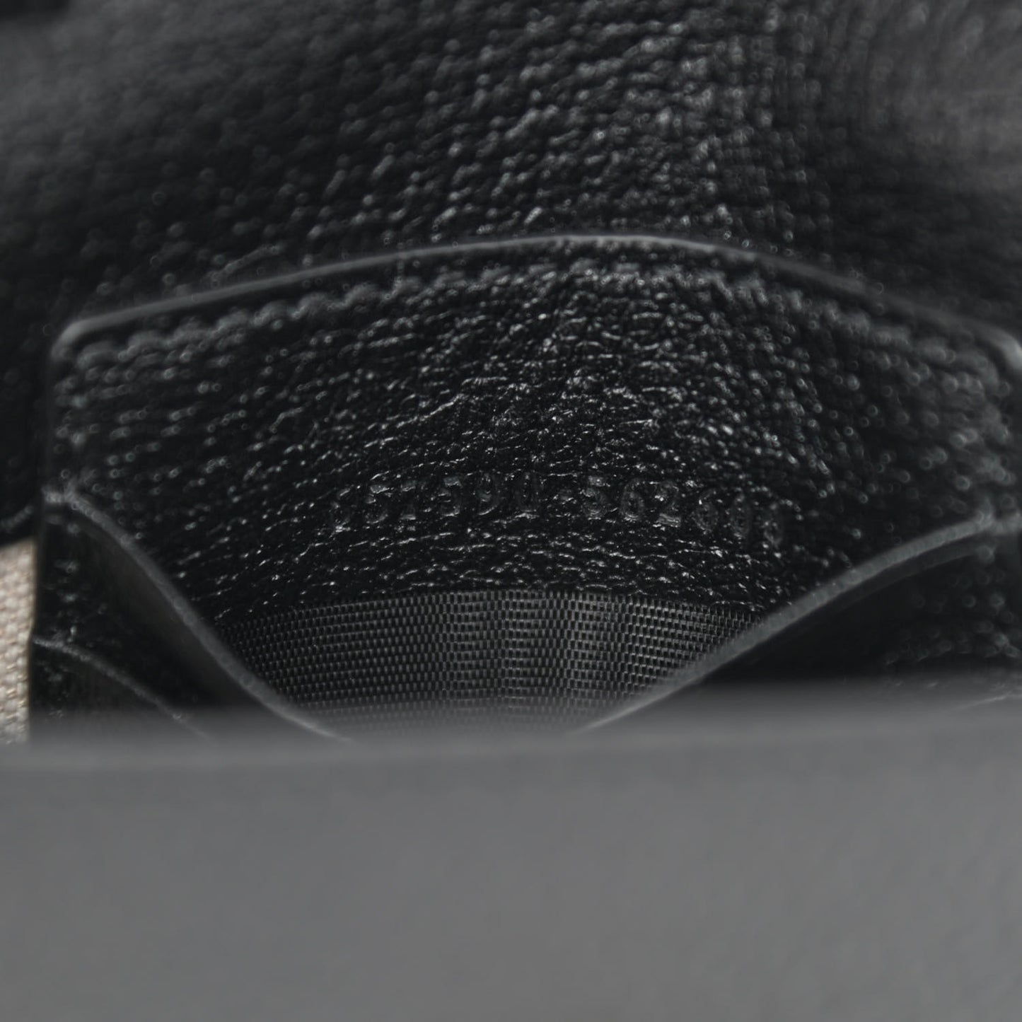 Textured Calfskin Mini Crossbody Bag Black