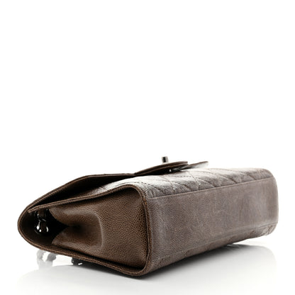 Chanel Crumpled Grained Calfskin Medium CC Crave Flap Brown 4 of 11