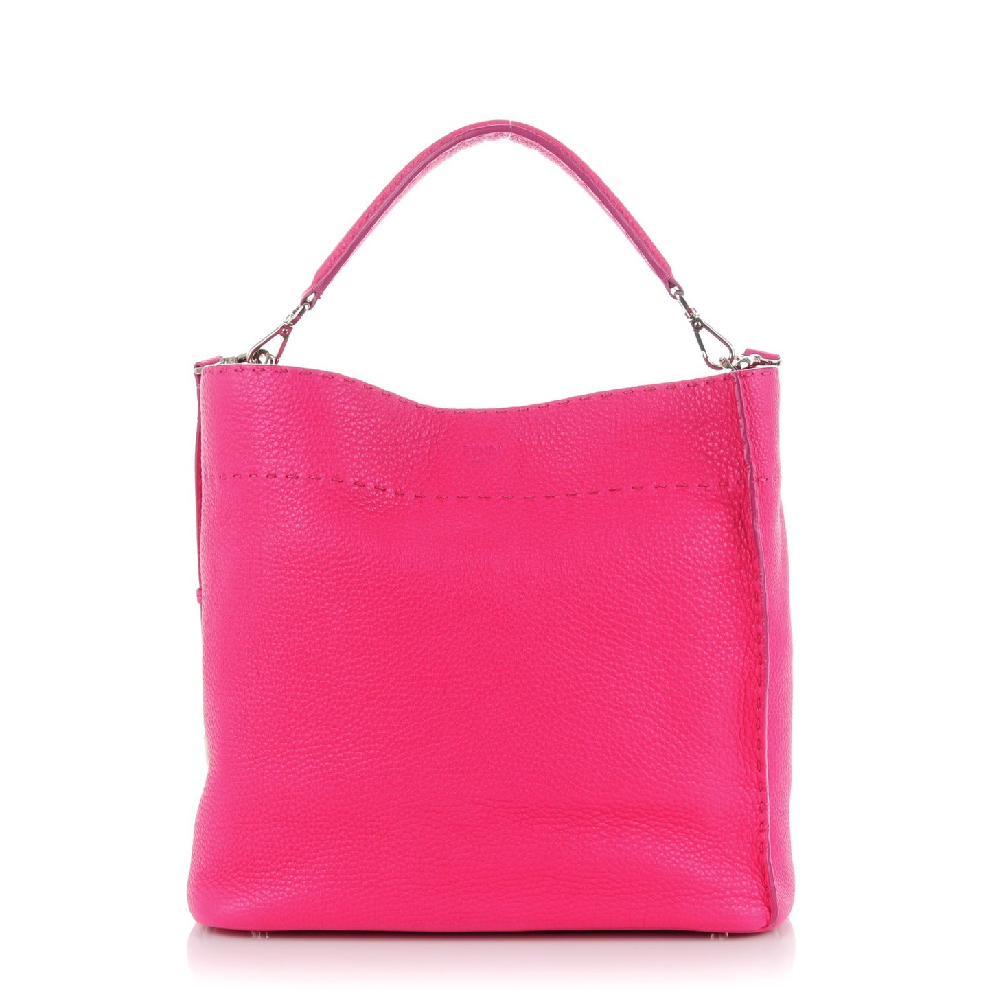 Cuoio Romano Selleria Large Anna Bucket Bag Fuxia