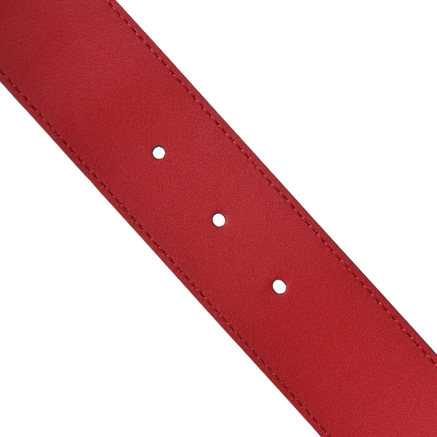 Moon Calfskin Torchon Double G 40mm Belt 80 32 Hibiscus Red
