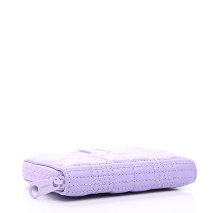 Burberry Lambskin Quilted Lola Wallet Soft Violet 4 of 6