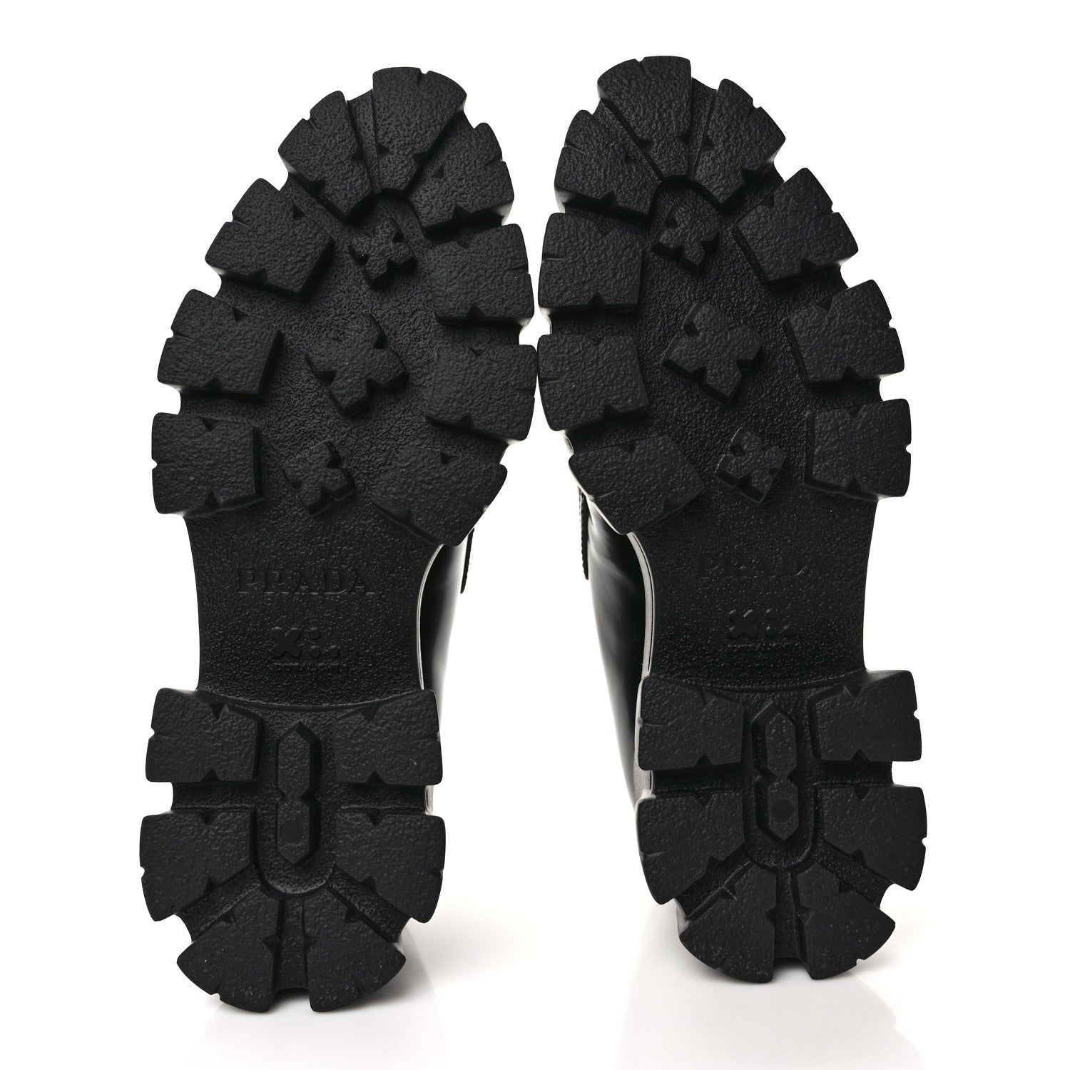 Prada Spazzolato Triangle Logo Monolith Pointy 55mm Loafers 38 Black 6 of 9