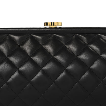 Chanel Lambskin Quilted Timeless Clutch Black 8 of 10
