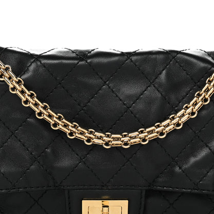Chanel Lambskin Quilted Crush 2.55 Reissue 225 Flap Black 8 of 14